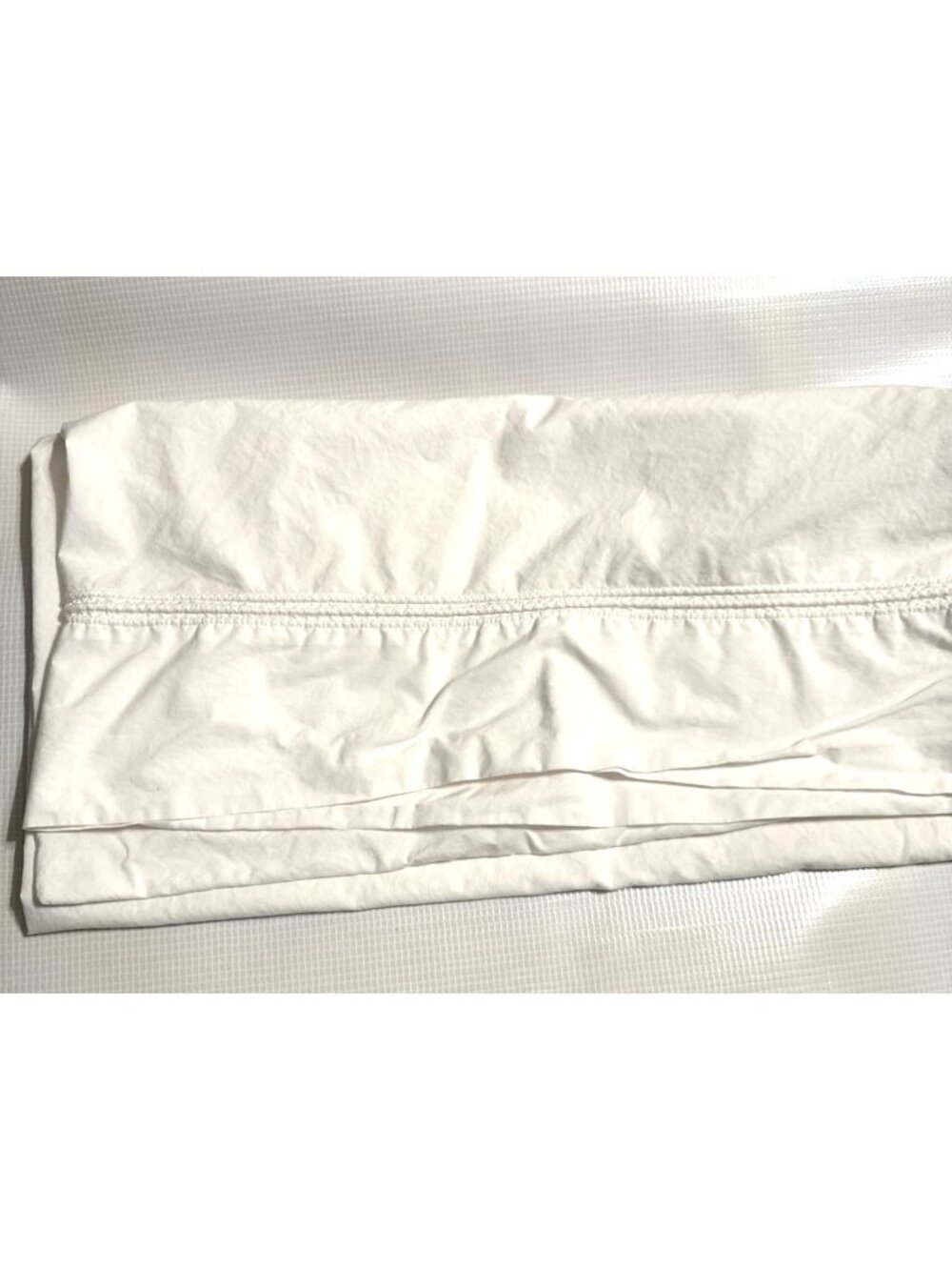Frette Home White King Pillowcase with Elegant Trim Detail